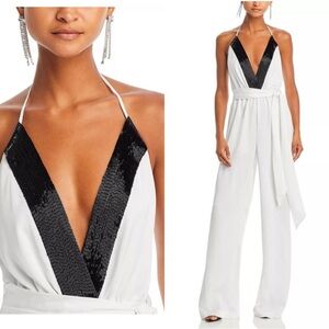 NWT Ramy Brook Kayla Jumpsuit White Size 8 MSRP $625 Read Description